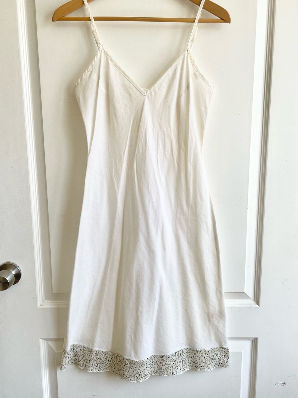 Vintage Y2K Poleci 100% Cotton Slip Dress Size 4 Made In USA Prairie Fairy
